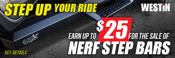 Earn money when you sell Westin Nerf Bars!