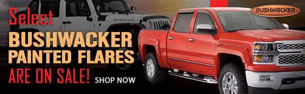 Select Bushwacker painted flares are on sale