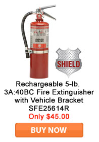 Save on a Shield Fire Extinguisher