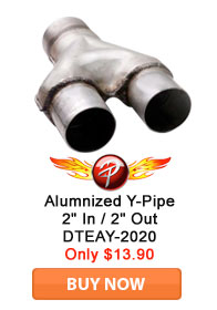 Save on Aluminzed Y-Pipe