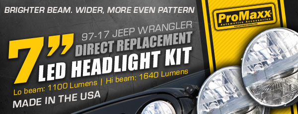 ProMaxx LED Replacement Headlight Kit for Jeep Wrangler!