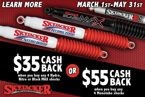 Get cash back on Skyjacker