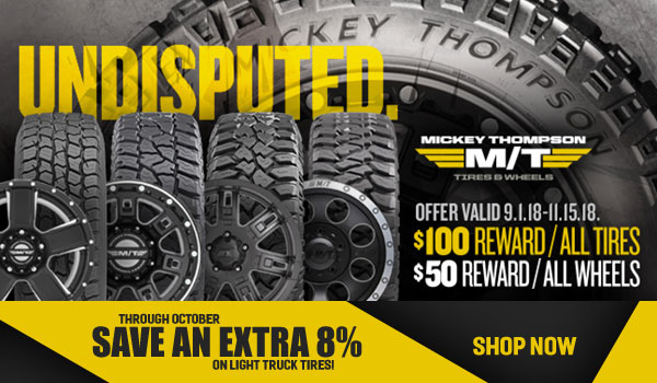 Save on Mickey Thompson Light Truck Tires!