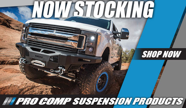 Now stocking Pro Comp suspension Products