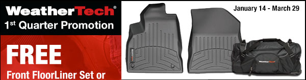 WeatherTech 1st Quarter Promotion