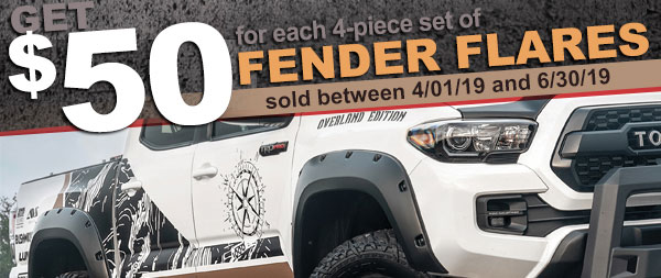 Earn money when you sell Bushwacker fender flares