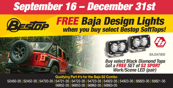 Free Baja Design lights