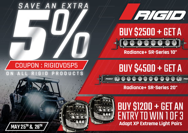 Rigid, Save an extra 5%